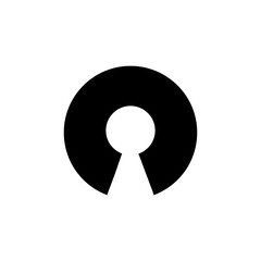 open source icon. vector flat black trendy style illustration for web and app..eps