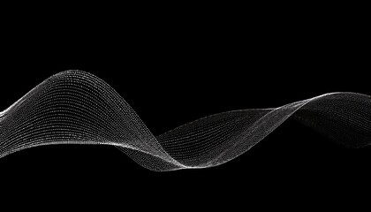 Abstract digital wave particle. Abstract music background. Futuristic point wave. Big data. 3D rendering.