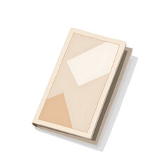 An elegant minimalist book cover featuring soft geometric shapes and subtle colors for modern design enthusiasts, digital art of abstract design concept.