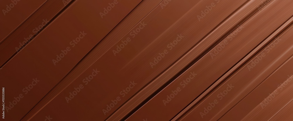 Aufkleber angled brown panels with depth and shadows.