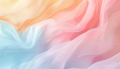Obraz premium Abstract Draped Pastel Fabric