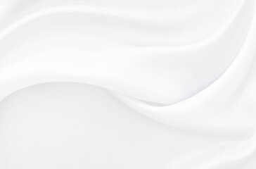 White gray satin texture that is white silver fabric silk background with beautiful soft blur...