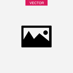 No image available icon. vector flat black trendy style illustration for web and app..eps