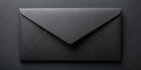 Black envelope with black paper for mysterious and elegant themed designs, black, envelope, paper, mystery, elegant