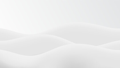 Obraz premium Abstract white background with gray dynamic curve. Vector illustration