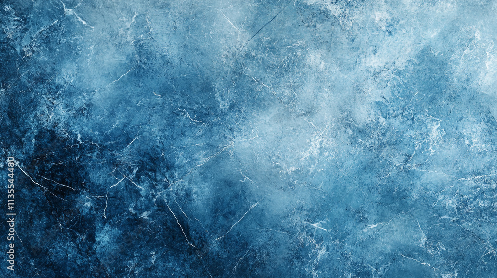 Aufkleber vibrant blue abstract texture showcasing intricate patterns and layers of color