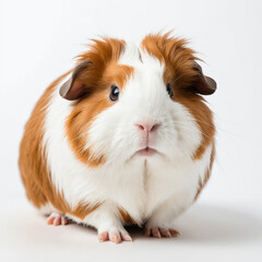 country pig on white background
