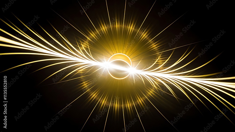 Poster 3d easy to add lens flare effects for overlay designs or screen blending mode to make high-quality i