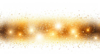 Abstract gold glitter background with a burst of colorful fireworks in the center,