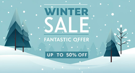 Winter sale featuring fantastic offers with up to 50% off