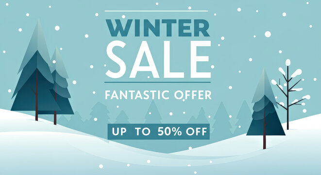 Winter sale featuring fantastic offers with up to 50% off
