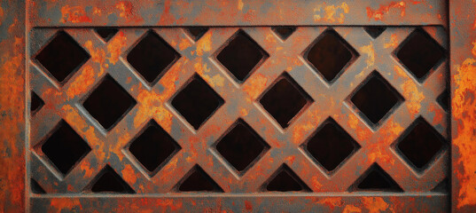 Rusted Metal Grating