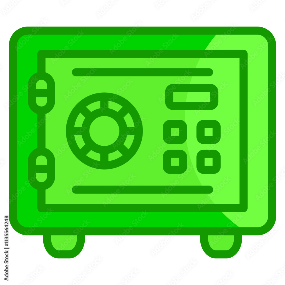 Poster safe box icon element for design
