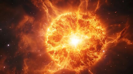 Stunning view of a cosmic star explosion.