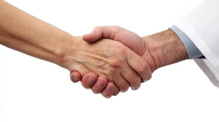 Close-up of Handshake Between Two Individuals in Professional Setting Showcasing Collaboration and Agreement
