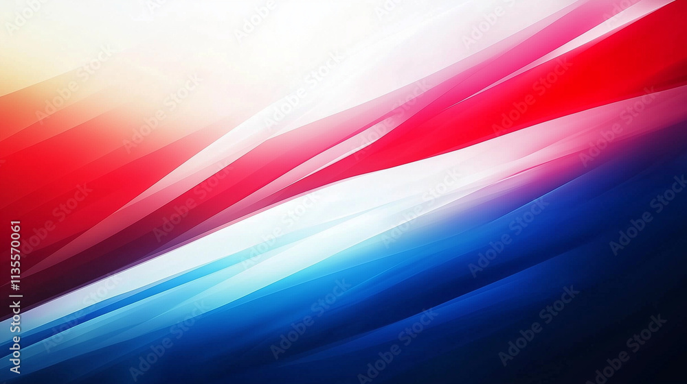 Poster Dynamic abstract gradient background with vibrant colors and geometric shapes, perfect for modern presentations, websites, and banners. High-resolution vector illustration featuring bold stripes and i