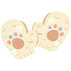 Winter Cute Gloves Illustration