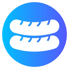 sausage gradient icon