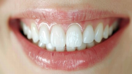 Fototapeta premium Close-up of a healthy, white smile