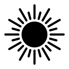 sun glyph icon