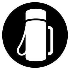 thermos glyph icon
