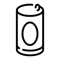 beer can line icon