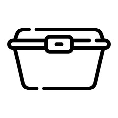 food container line icon