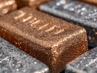 Sparkling golden glitter texture background