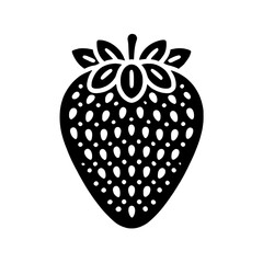 Stylish Strawberry Icon 