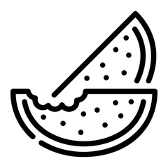 watermelon line icon