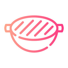 bbq gradient icon