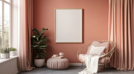 Cozy Coral Room Interior Design with a Relaxing Atmosphere