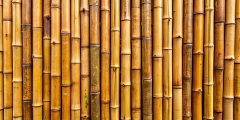 Fototapeta premium Close-up of a bamboo fence , bamboo, background, texture, natural, wood, pattern, close up, design, sustainable, eco-friendly
