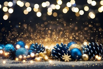 christmas decorations,bokeh effect 