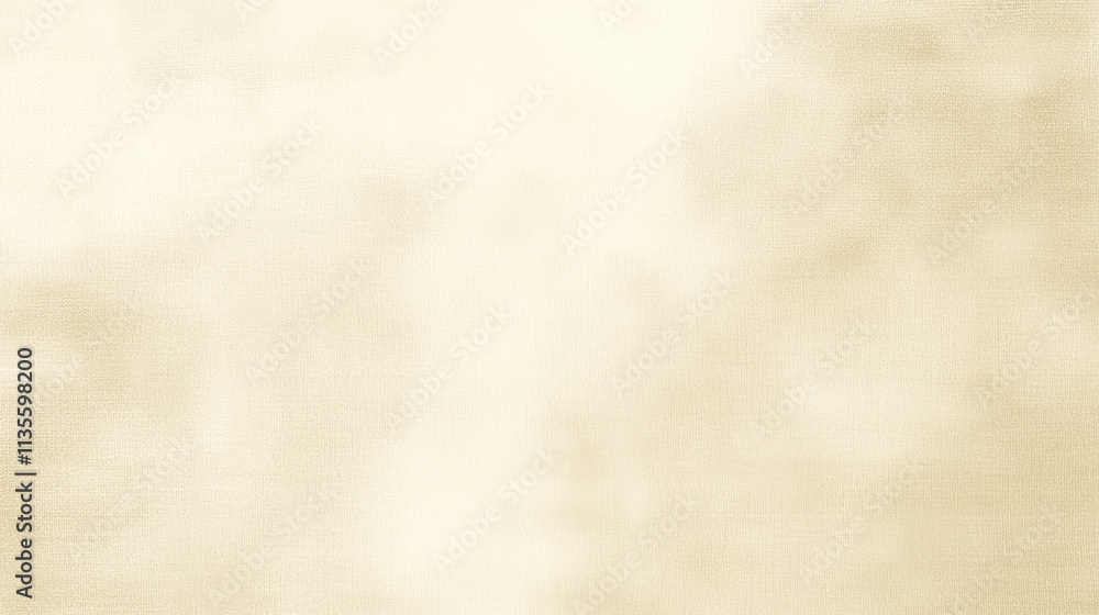 Fototapete soft, cream-colored linen texture background with subtle grid overlay, perfect for minimalist design