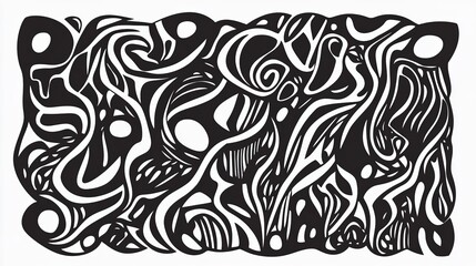 Abstract Hand-Drawn Decorative Pattern
