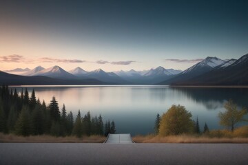 Fototapeta premium lake in the mountains