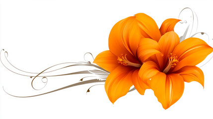 vibrant orange lilies