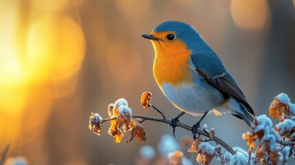 Obraz premium a bird standing on a branch