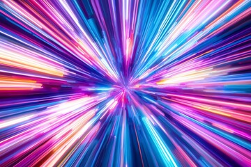 Mesmerizing Neon Kaleidoscopic Abstract Expressionist Cinematic Futuristic Landscape