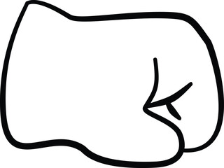 line art illustration little baby hands 