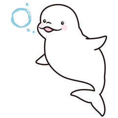 シロイルカ　ベルーガ　海洋生物　水族館