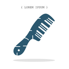 Vector symbol. Comb icon illustration. Stock vector symbol illustration design.