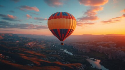 Obraz premium a colorful hot air balloon