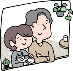 パートナーと二人と猫一匹の生活