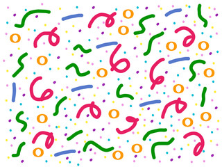 seamless background with colorful confetti