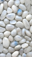 White Selenite Stones Background