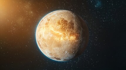 A Glowing Planet In Deep Space Shows Volcanic Activity