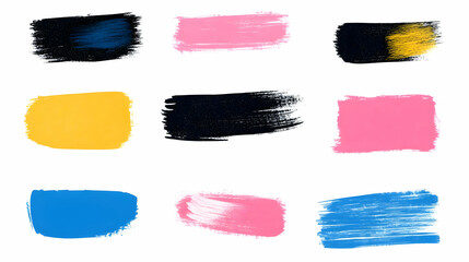 Abstract Paint Brushstrokes Background