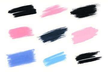 Abstract Paint Strokes Illustration